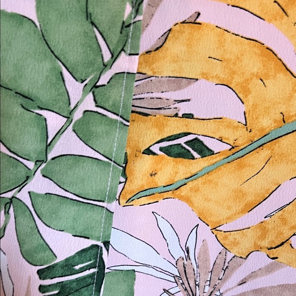 Forever 21 Leaf Print Wide Leg Pants - Picture 10 of 16